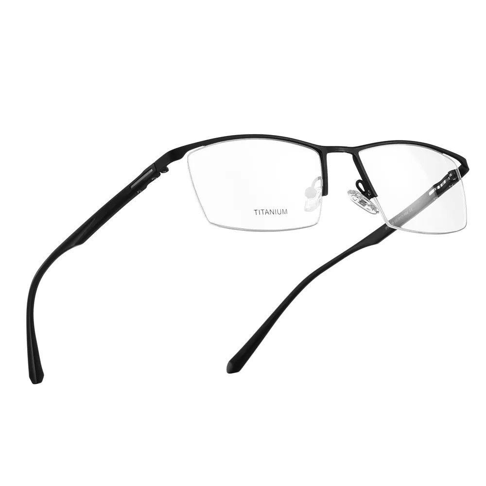 Gafas de aleación de titanio para hombre, montura de gafas ópticas transparentes para miopía, graduadas, de Metal