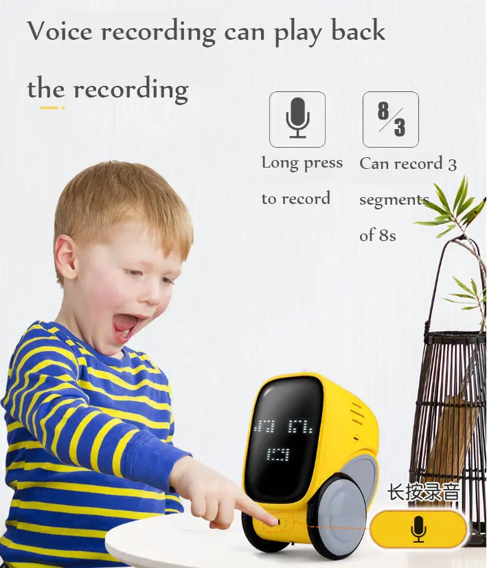 Intelligente Kinderen Interactieve Praten Speelgoed Gecontroleerde Touch Sensor Smart Voice Recording Robot Speelgoed Voor Kinderen