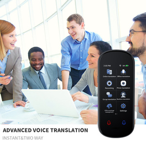 Traduttori vocali portatili istantanei in tempo reale 4G traducono automaticamente il linguaggio della macchina per la conferenza - Product Image 4