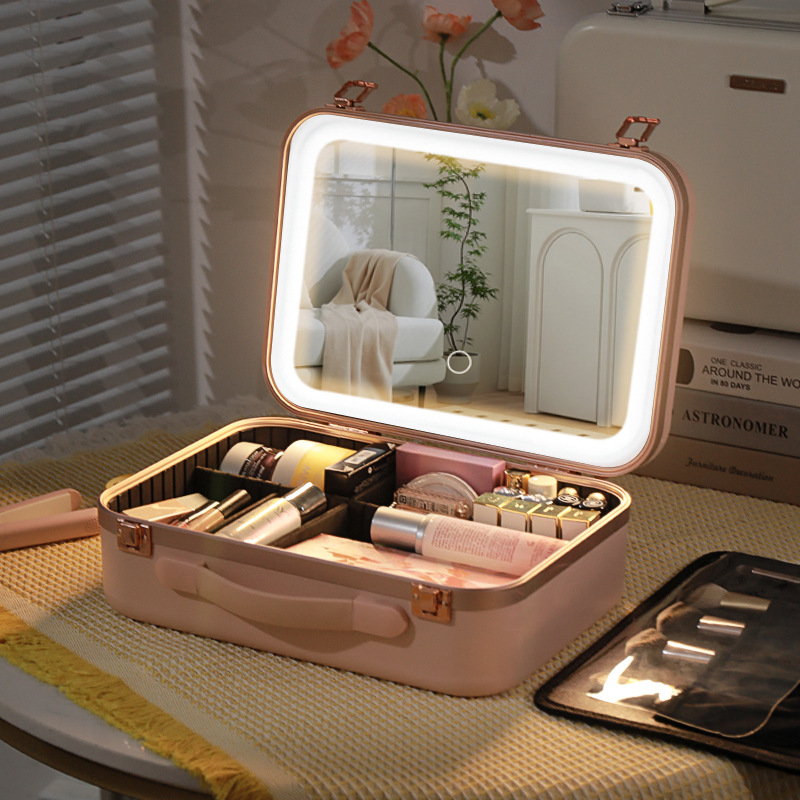 Modèle de ring light rose de 15 pouces avec batterie intégrée.