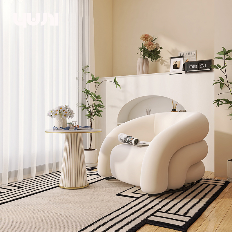 Mesa auxiliar individual blanca para silla.