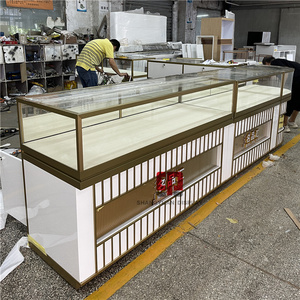 豪华商店手表展示柜定制高端珠宝展示柜木质彩绘玻璃展示柜带标志 - Product Image 2