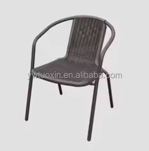 全天候可叠放户外藤条藤条堆放柳条椅聚氯乙烯椅 - Product Image 4