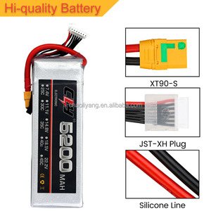 Lipo电池3.7v 7.4V 11.1V 14.8V Rc电池2s 3s 4s Lipo 25C-45C 1800毫安时4000毫安时5200毫安时Lipo电池组 - Product Image 4