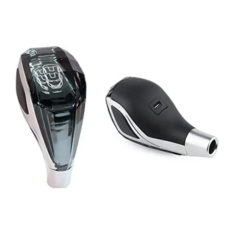Accessoires d'intérieur Auto pommeau de levier de vitesse tactile en cristal pommeau de levier de vitesse lumineux LED pour voitures sans bouton à commande manuelle