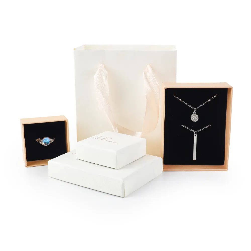 Scatola di gioielli in velluto di alta qualità con Logo personalizzato anello collana confezione portagioie con Logo