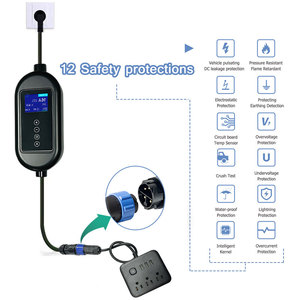 V2L adaptörü ile Type1 J1772 taşınabilir elektrikli araç şarjı seviye 2 j1772 MODE2 elektrikli araç şarjı - Product Image 5