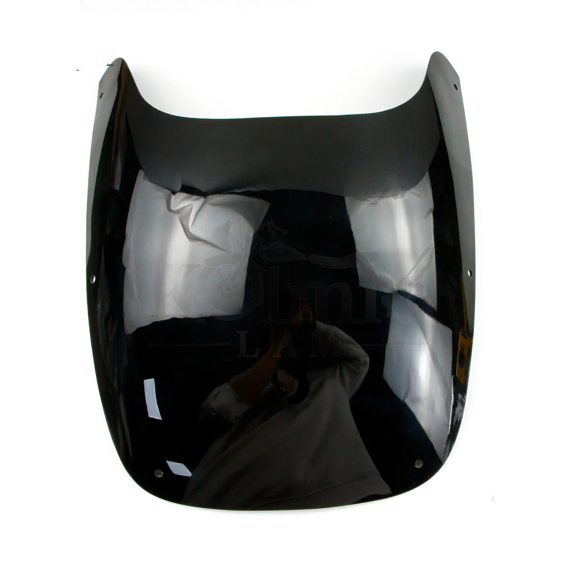 ABS Motorcycle Windshield Transparent For YAMAHA FZR400 86-88 Black Windscreen