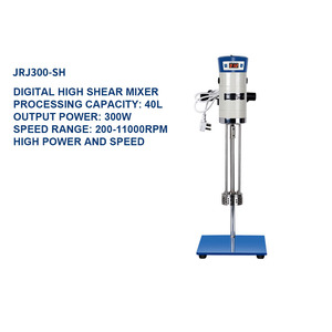 40L Lab yüksek kesme Blender kozmetik homojenleştirici emülsiyon mikser Rotor Stator kozmetik krem için emülsifiye makinesi JRJ300-D-1 - Product Image 4