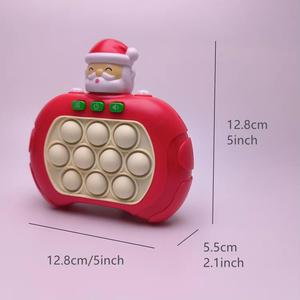 高速プッシュゲームコンソール電子ハンドヘルドフィジェットおもちゃサンタクロースクイックプッシュパズルゲーム4モードクリスマスギフトおもちゃ - Product Image 4