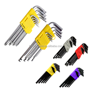 Fabrika 9 adet alyan anahtarı takımı farklı uzunlukta Hex tuşları kısa orta uzun ekstra uzun L şekli tipi altıgen anahtar küçük Allen anahtarı Set - Product Image 4