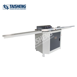 TS-J35S çift sıkmak çerçeve testere kesici ahşap yapma makinesi için PS/ahşap/MDF/alüminyum alaşım çerçeveleri çerçeve kesme makinası - Product Image 1