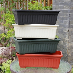 Ronbo Sunrise Wholesale <strong>Stone</strong> <strong>Garden</strong> <strong>Pots</strong> Plastic Rectangular Balcony Window Box Planter - Product Image 2