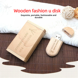 X507-1 คุณภาพสูงโลโก้ที่กําหนดเองของขวัญ Usb 2.0 3.0 32GB 64 Gb 128GB ไดรฟ์ปากกาหน่วยความจําไม้ USB แฟลชไดรฟ์กล่องไม้ - Product Image 2