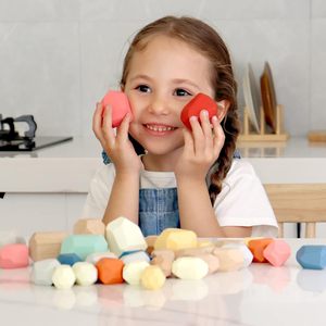 木製の並べ替えスタッキングロックストーン、子供のためのビルディングブロックゲーム12 3 4 56歳の男の子と女の子の誕生日プレゼント - Product Image 3