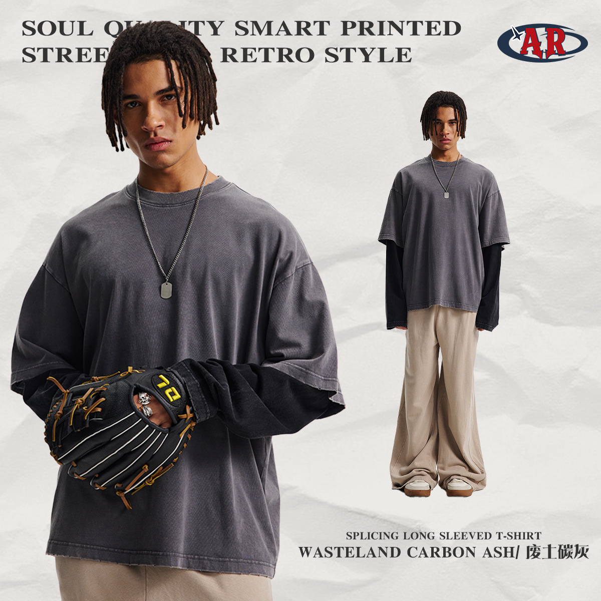 เสื้อยืด C41-wasteland Carbon GRAY