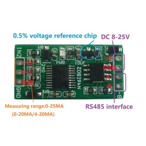 4-20MA DC 12V 2ch 0-20MA Current <strong>Analog</strong> Acquisition RS485 Modbus RTU ADC <strong>Module</strong> for PLC Instrumentation measurement