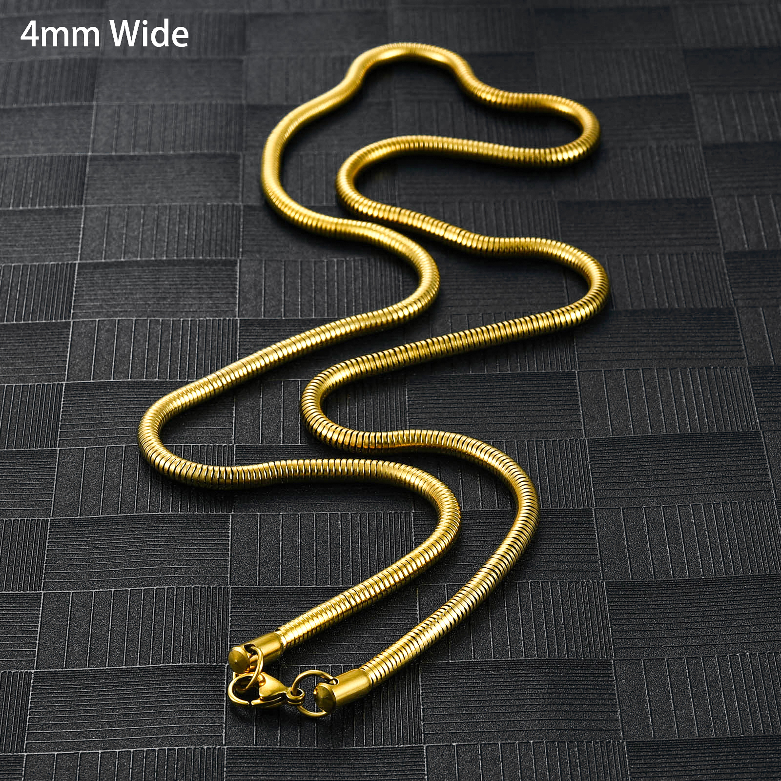 4 mm de ancho, color oro