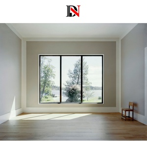 Minimalist Style Soundproof Slide <strong>Windows</strong> Residential Water-Proof Aluminum Tempered Glass Sliding <strong>Windows</strong> - Product Image 2