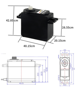 Feetech 6Kg 360 Grad kontinuierliches analoges Servo 0,105 Sek. Pa Faser gehäuse Corel ess Plastic Servo für elektrisches Spielzeug für RC - Product Image 4