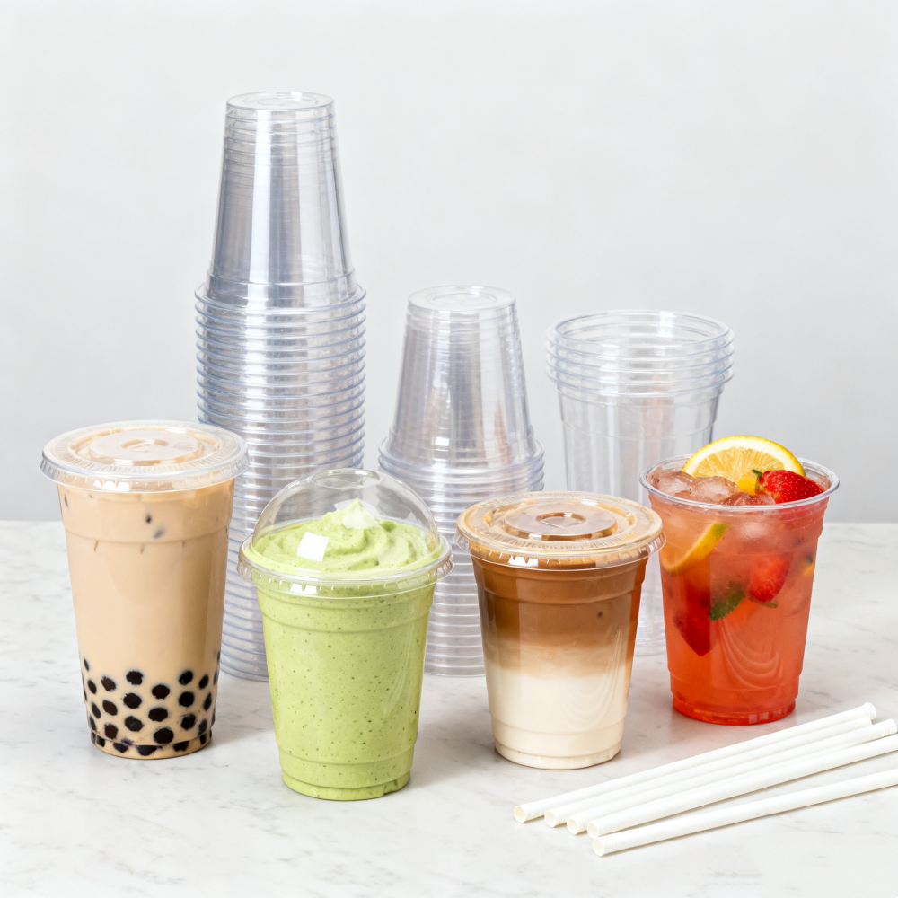 clear PET cup