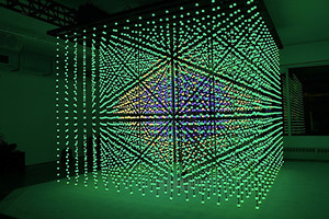 Профессиональный RGB 360 градусов украшение 40 мм Диаметр полноцветный dmx 3d светодиодный пиксельный шар матричный свет программируемый светодиодный занавес - Product Image 2