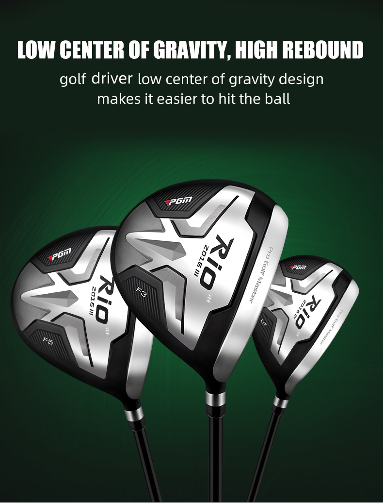 PGM MTG040 beginner professional golf clubs set premium 460cc black