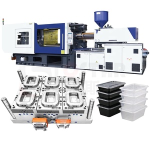 Caja fuerte para microondas, rectangular, redondo, 750, 1000, 1500 ml, plástico transparente, comida rápida, máquina para hacer contenedores - Product Image 1