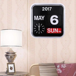 Trang Trí Nội Thất Đa Chức Năng Đen Lật Lịch Analog Quartz Đồng Hồ <span class=keywords><strong>Fartech</strong></span> Lật Bàn & Bảng Đồng Hồ - Product Image 4