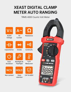 XEAST XE-2610C True RMS цифровой зажимной измеритель переменного/постоянного тока Inrush NCV температурная Емкость OEM настраиваемая поддержка непрерывности - Product Image 2