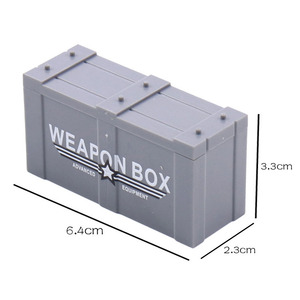 Ww2 Military Weapon Box with <strong>Pattern</strong> Equipment Ammunition Box Assembled <strong>Building</strong> <strong>Block</strong> Toy