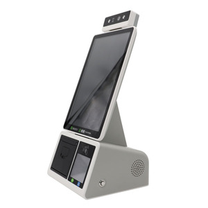 Sistema de punto de venta táctil para escritorio, quiosco de pago con medición de temperatura y escáner de código QR, 10,1 pulgadas, android, autoservicio gratis
