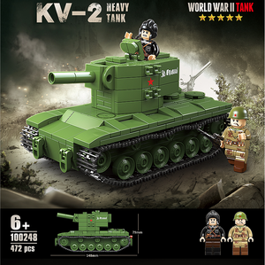 Army Building Blocks KV2 Heavy Panzer <strong>Soviet</strong> Tank <strong>Toy</strong> Bricks Set Military Brick Building <strong>Toy</strong> for World War 2 - Product Image 2