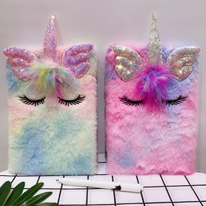 Phim hoạt hình dễ thương Cô Gái Trái Tim Pegasus Sổ tay sổ cái đầy màu sắc ba chiều Tai Kỳ Lân máy tính xách tay sang trọng - Product Image 2