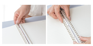 Hot Sell Wholesale PVC/PP Plastic Cover <strong>Notebook</strong> Loose Leaf Ring Bound Journal <strong>With</strong> Plastic <strong>Index</strong> Button for Closure - Product Image 3