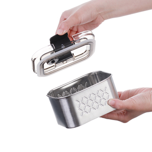 Vuông thép không gỉ kim loại thực phẩm cà phê lưu trữ Jar <span class=keywords><strong>container</strong></span> Set với nhựa kín nắp không khí-phát hành - Product Image 3