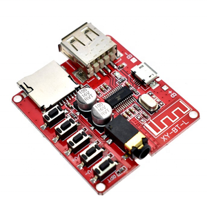 Placa decodificadora de audio para coche, amplificador de altavoz modificado 4,1 PCB, MP3, sin pérdidas, color azul