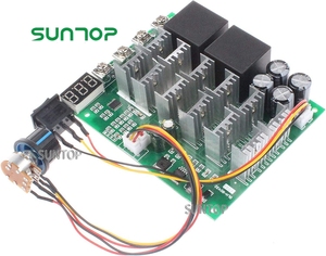PWM Motor drehzahl regler 60A DC 10V-55V 12V 24V 36V 48V Digital anzeige 100A Max Brush DC Motor Controller-Dritter Gang - Product Image 3