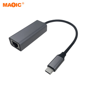Adaptador de red tipo C a Rj45 de 1000Mbps, adaptador LAN de red Gigabit Usb3.1, adaptador Gigabit Ethernet para ordenador portátil - Product Image 1