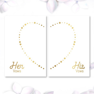 2 His and Her Promise <strong>Vow</strong> <strong>Books</strong> for Wedding, Soft Cover <strong>Vow</strong> <strong>Book</strong> <strong>Vow</strong>-<strong>book</strong> Custom Gold Foil Lettering Journal Notebook