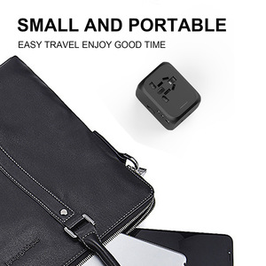 8in1多通用世界旅行适配器插座欧盟英国美国插头适配器，带USB + 2 c型端口旅行插头适配器转换器 - Product Image 5
