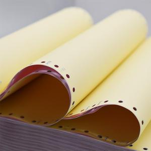 Papel de impresión NCR continuo recubierto de fabricación de proveedores especializados Formulario de factura de copia sin carbón para uso informático