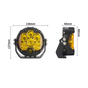 5 inç LED sürüş işıkları 5500LM LED bakla nokta ve sel Combo işın 12V offroad Led çalışma ışığı kamyon ATV UTV için - Product Image 2