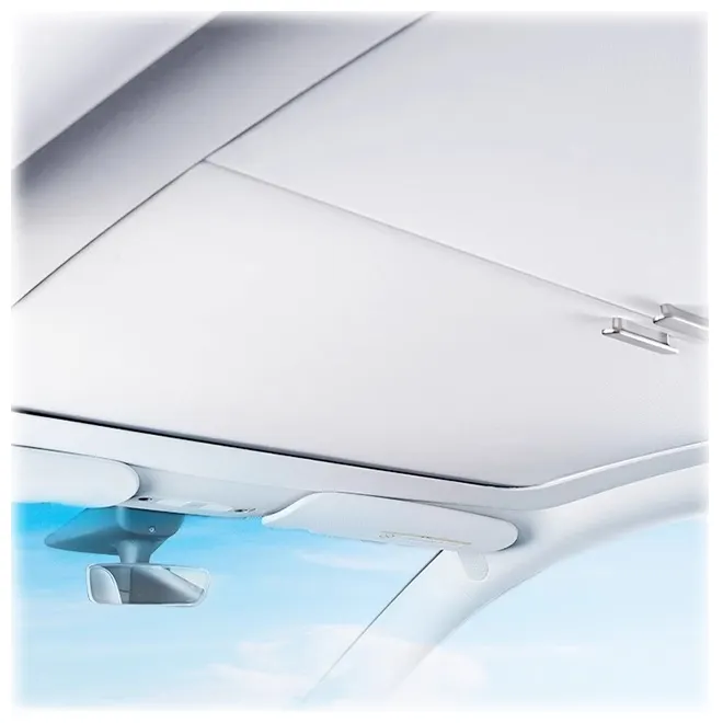 Retrátil Car Sunshade para Tesla Modelo Y Shields UV Magnetic Roof Sunshades Sun Cover Car Protector OEM Customized Acessórios