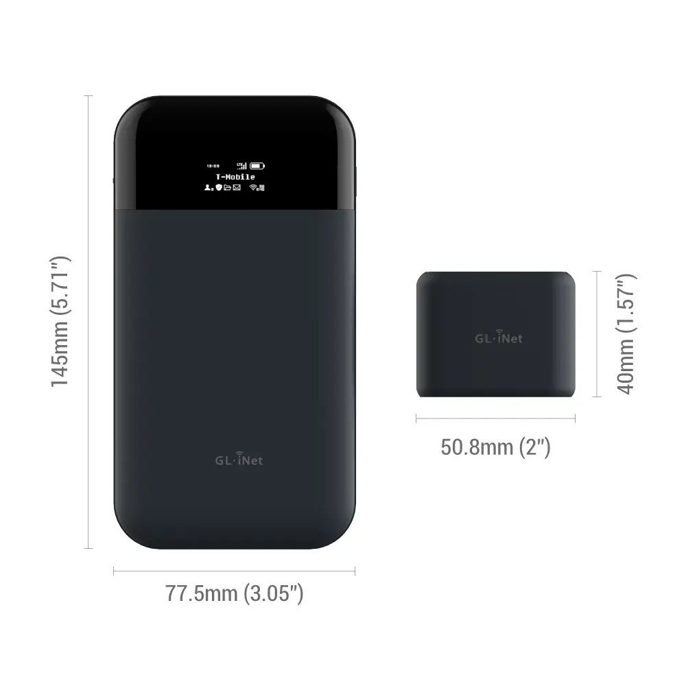 GL iNet 4G Router Mini, perjalanan saku kecil aman V P N Firewall Mini Wi Fi Band ganda Wifi 4G Cpe dengan Slot kartu Sim