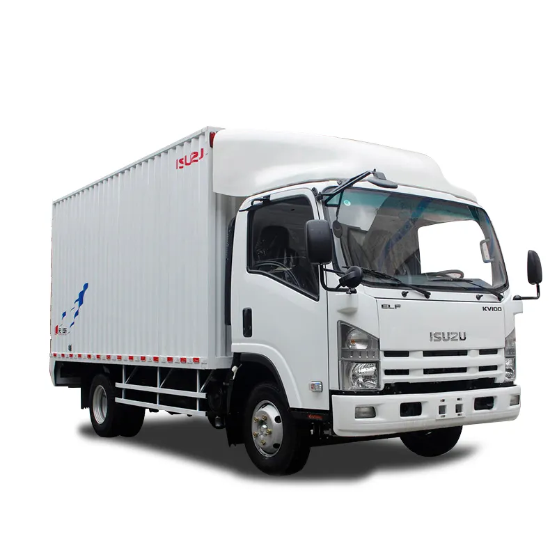 علامة تجارية جديدة عالية الجودة 3 طن 4x2 إيسوزو فان شاحنات محرك 4KH1CN ديزل شاحنة بضائع camiones للبيع