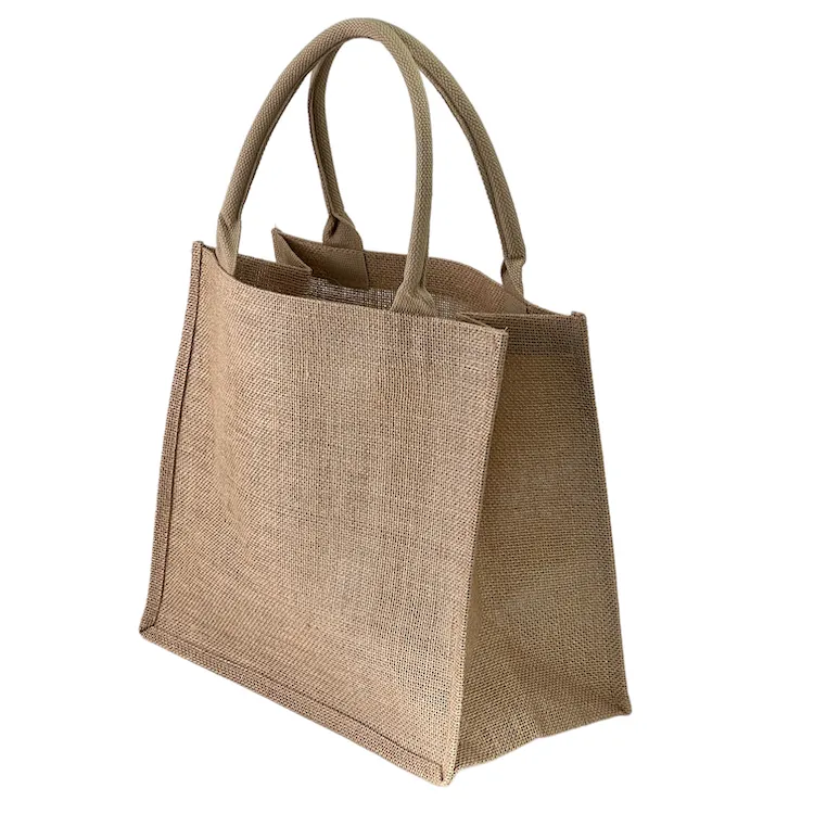 Jute Shoppers Durable Pouches Laminated Nonwoven Bag Fabric for Healthy Meals