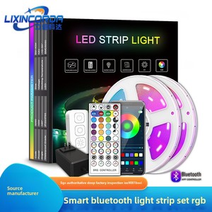 For Amazon <strong>Hot</strong> Sale <strong>New</strong> 12V 5050RGB Music &amp; Voice Control Smart for Bluetooth App 5.4m <strong>LED</strong> Light Strip Set - Product Image 6