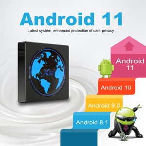 Çalışma toptan Android 11 X98 Mini 4K HD IPTV Set Top Box Amlogic S905w2 2GB 16GB akıllı Android OTT TV kutusu X98mini - Product Image 4