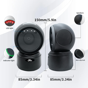 Scanner di codici a barre da tavolo circolare JR T27H codice a barre codice a barre 1D 2D supporto di vendite a buon mercato con servizio OEM gratuito - Product Image 6